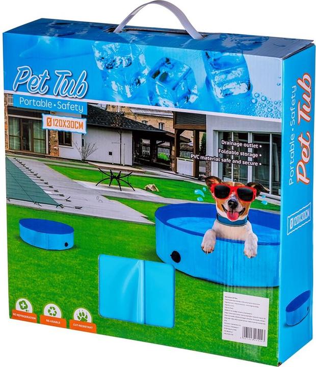 Actual product image Petitto Foldable dog pool - 120x30cm (Dog pool)
