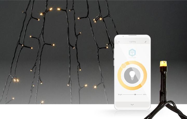 Immagine prodotto Nedis SmartLife LED decorativo | Wi-Fi | Bianco caldo | 200 LED | 10 x 2 m | Android™ / IOS (2 m)