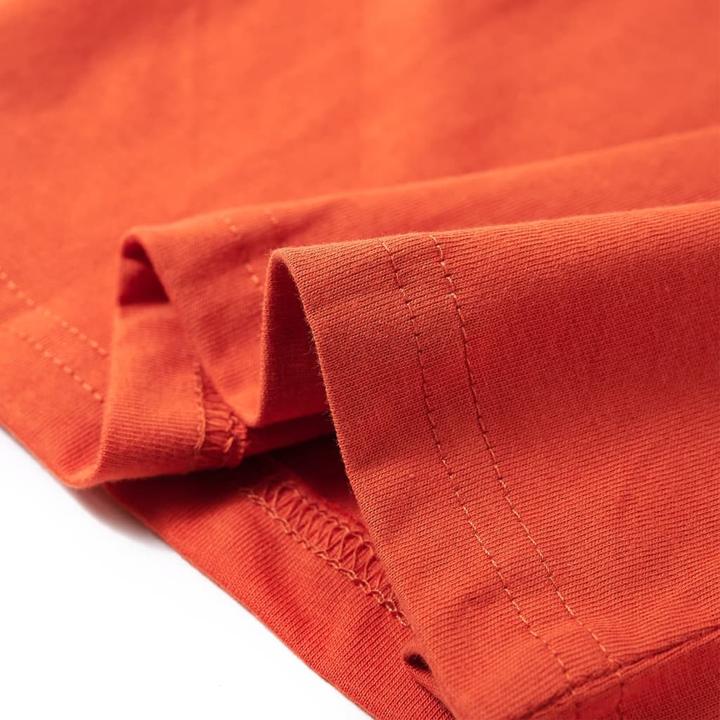 Actual product image VidaXL Children's long-sleeved shirt orange 128,Material: 100 (128)