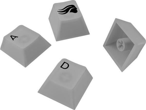 Actual product image Glorious Polychroma V2 keycaps, ANSI layout (US), polycarbonate, UV print - transparent