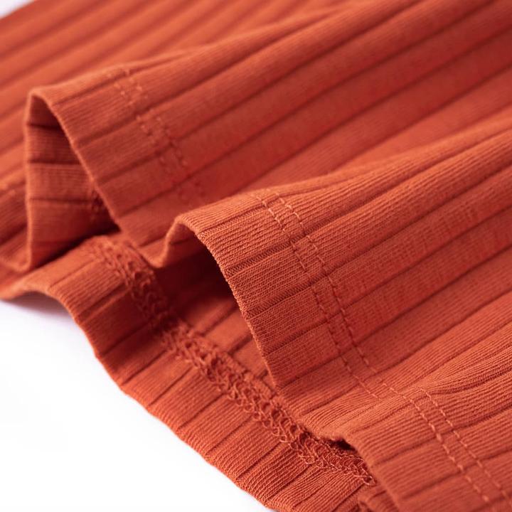 Actual product image VidaXL Children's long-sleeved shirt dark orange 92,Material: 95 (92)