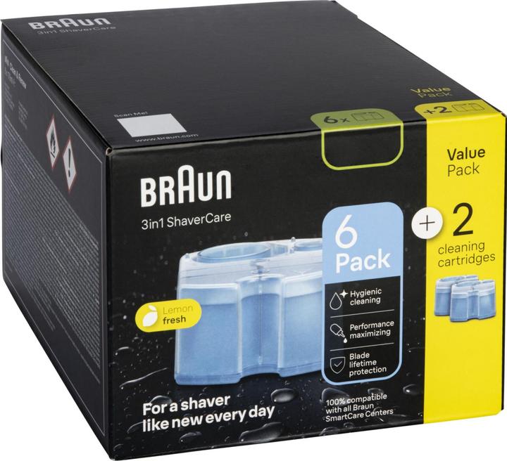 Braun Nachfüllkartuschen Reinigungsstation Nachfüllkartuschen (8 x)