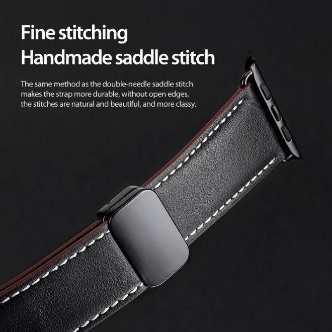 Immagine prodotto Dux Ducis Cinturino YA (38 mm, 40 mm, 41 mm, Vera pelle, Apple Watch Series 1, Apple Watch Series 2, Apple Watch Series 3, Apple Watch Serie 4, Apple Watch Serie 5, Apple Watch Serie 6, Apple Watch Series 7, Apple Watch Series 8, Apple Watch Series 9, Apple Watch SE)