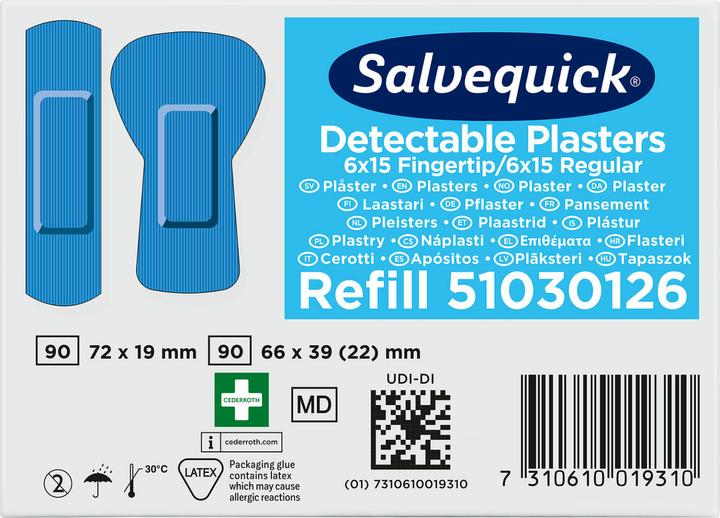 Image du produit Salvequick Recharge de bandes de pansements détectables (30 x)