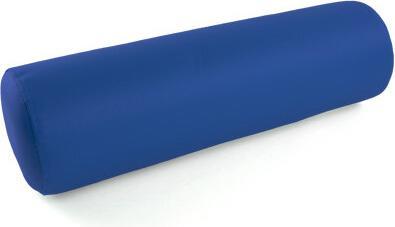 Teqler Nackenrolle mit Kunstlederbezug 40x15cm blau