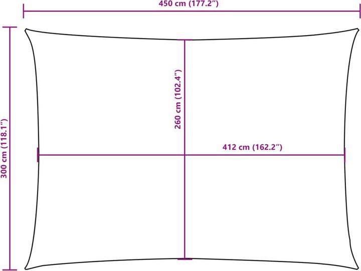 Produktbild VidaXL Sonnensegel (300 x 450 cm)