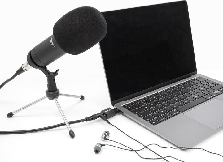 Actual product image Delock External USB sound card with Type-C connector to 2 x 3.5 (USB)