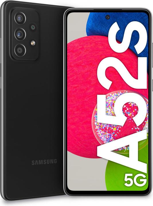 Actual product image Samsung Galaxy A52s EU (128 GB, Awesome Black, 6.50", Dual SIM, 64 Mpx, 5G)