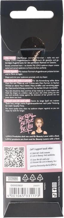 Actual product image Parsa Beauty LOV.U Augenbrauen- und Gesichtshaartrimmer