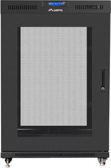 Image du produit Lanberg Free-standing cabinet 19 inches 22U perforated doors LCD (flat pack) V2 black (22 HE, Rack 19 pouces)
