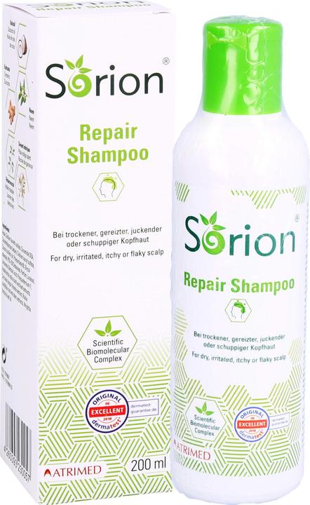 Produktbild Ruehe Healthcare Sorion Shampoo für trockene empfindliche Kopfhaut, 200 ml Shampoo (200 ml, Flüssiges Shampoo)