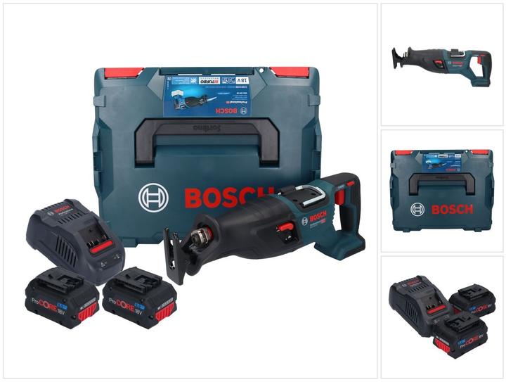 Bosch Professional Bosch GSA 18V-28 Battery reciprocating saw 18 V BITURBO Brushless + 2x ProCORE battery 8.0 Ah +