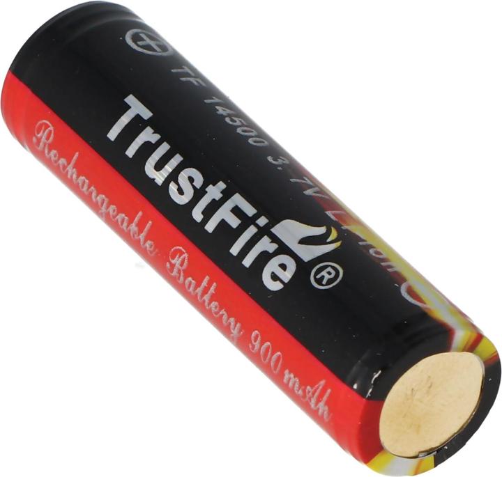 Immagine prodotto Trustfire Batteria 14500 protetta Li-Ion (fiamma) (1 pz., 14500, 900 mAh)