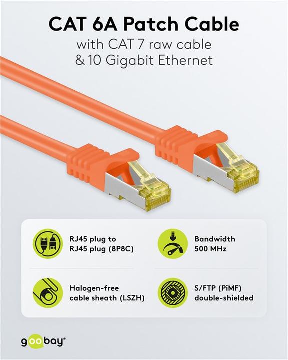 Produktbild Goobay Netzwerkkabel (S/FTP, CAT7, 1.50 m)
