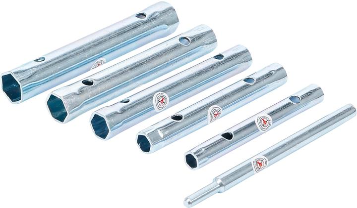 Image du produit BGS Jeu de clés à tubes 8 x 9 - 16 x 17 mm 6 pièces (8 mm, 10 mm, 12 mm, 14 mm, 16 mm)