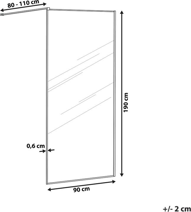 Produktbild Beliani Waspam (90 cm, 90 cm, 190 cm)