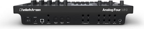 Image du produit Elektron Analog Four MKII Black synthétiseur analogique à 4 barres