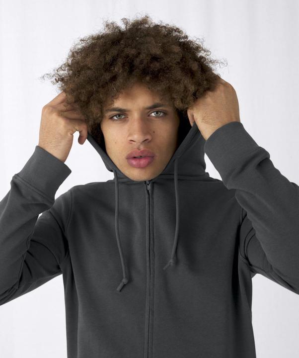 Actual product image B&C Organic Hoodie With Zipper (S)