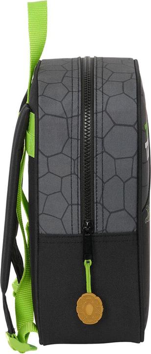 Produktbild Teenage Mutant NT Schulrucksack Schwarz Grau 22 x 27 x 10 cm