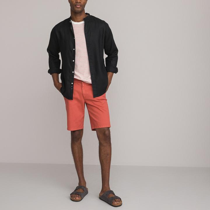Produktbild La Redoute Collections Langärmeliges Hemd mit Stehkragen (L)