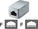 Produktbild M-Cab Cat5e Modular Inline Coupler (Netzwerk Kupplung)