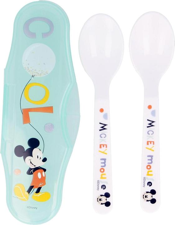 Produktbild Stor Babylöffel Reiseset Mickey Mouse