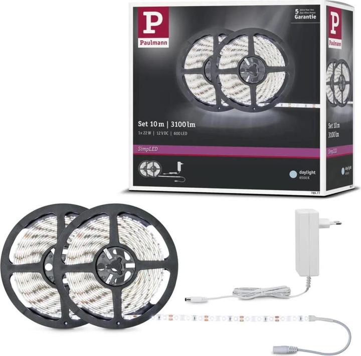 Actual product image Paulmann LED StripsSimpLED complete set (Daylight, 1000 cm, Indoor)