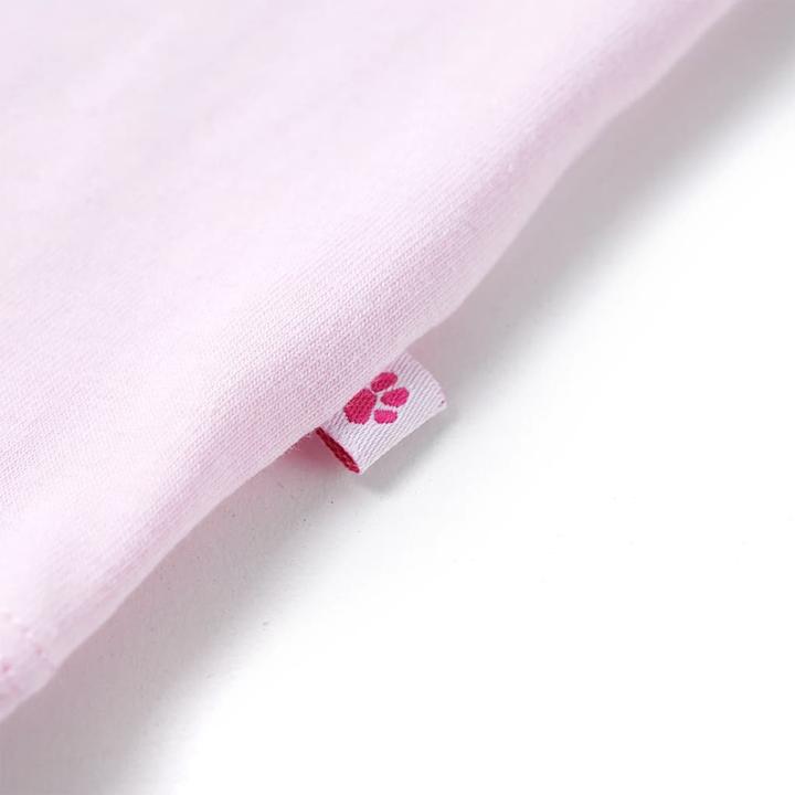 Actual product image VidaXL Children's T-shirt pale pink 128,Material: 95 % cotton. 5 (128)