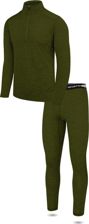 Image du produit Normani T-shirt et pantalon à manches longues en mérinos pour hommes Canberra/Sydney - 8827 (4XL)