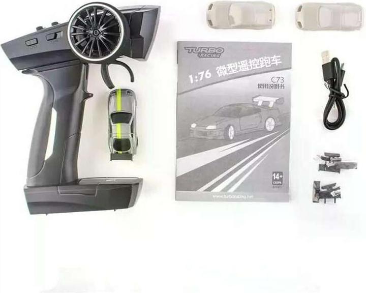 Actual product image Turbo Racing Micro Sport C73, Green, RTR, 1:76 (RTR Ready-to-Run)