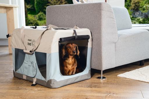 Actual product image Beeztees BZ NYLON BOX TRAVEL TIME 49X34X (Dog, Foldable, Breathable)