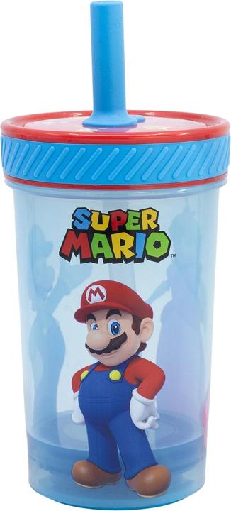 Produktbild Stor Super Mario "Fun Emotions" - Drop Safe - Auslaufsicherer Becher mit Silikonstrohhalm (370 ml)