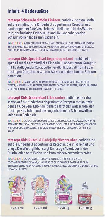 Immagine prodotto Tetesept Set per bambini Magiche avventure balneari (220 ml, Bagnoschiuma)