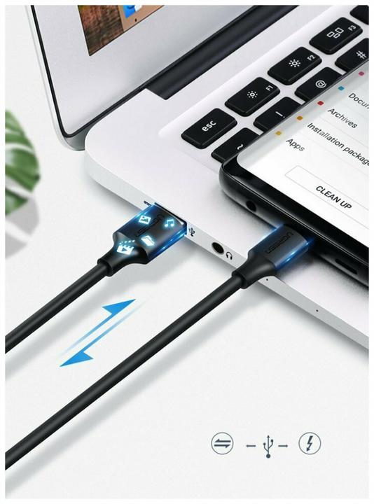 Produktbild Ugreen Extra langes USB-C Lade Kabel (2 m, USB 2.0)