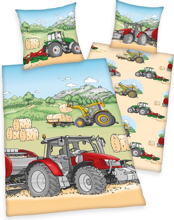 Produktbild Herding Kinder-Wendebettwäsche "Traktor"