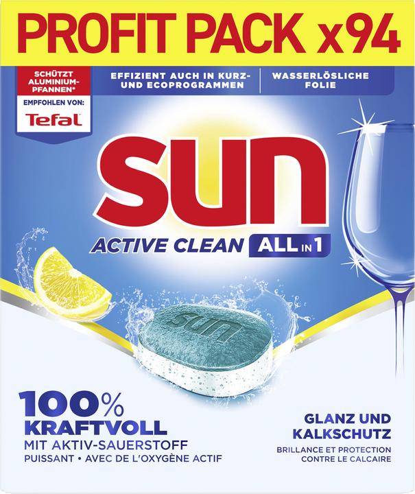 Produktbild Sun All-in-1 Active Clean Lemon 94x (Tabs)