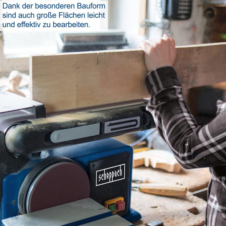 Produktbild Scheppach Band- und Tellerschleifer BTS800 (Doppelschleifer, Bandschleifer, 370 W)