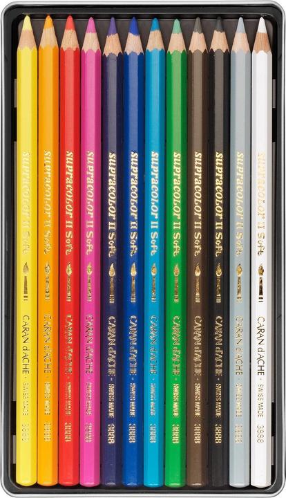 Produktbild Caran d'Ache Supracolor Aquarelle Metallschachtel (Mehrfarbig, 12 x)