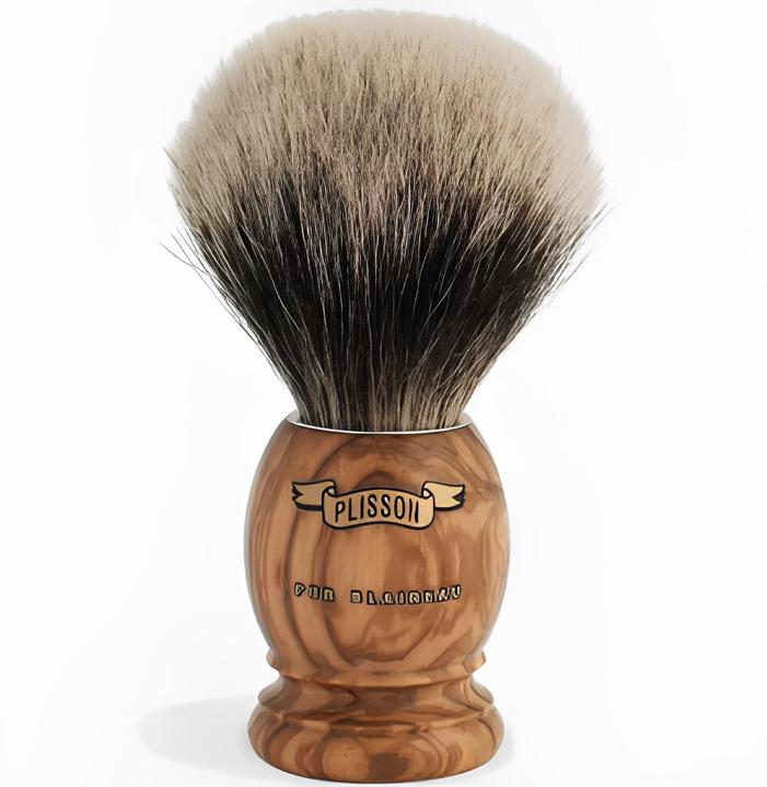 Plisson 1808 Plisson Rasierpinsel Haute Montagne Olivenholz (Shaving brush)