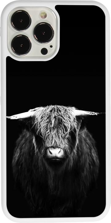 Image du produit PhoneLook Coque Silicone rigide blanc Highland calf black (Apple iPhone 13 Pro Max)
