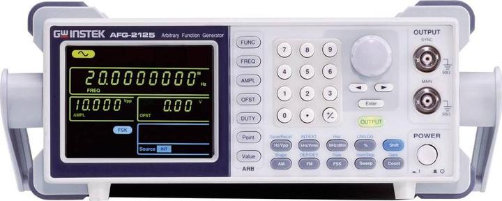 Actual product image GW Instek AFG-2125 Function generator mains operated 0.1Hz - 25MHz 1-channel triangle, square wave, sine wave