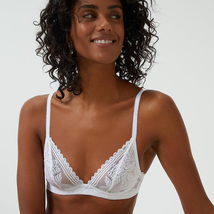 Produktbild La Redoute Collections Triangel-BH JEANNE aus recycelter Spitze (70 D)