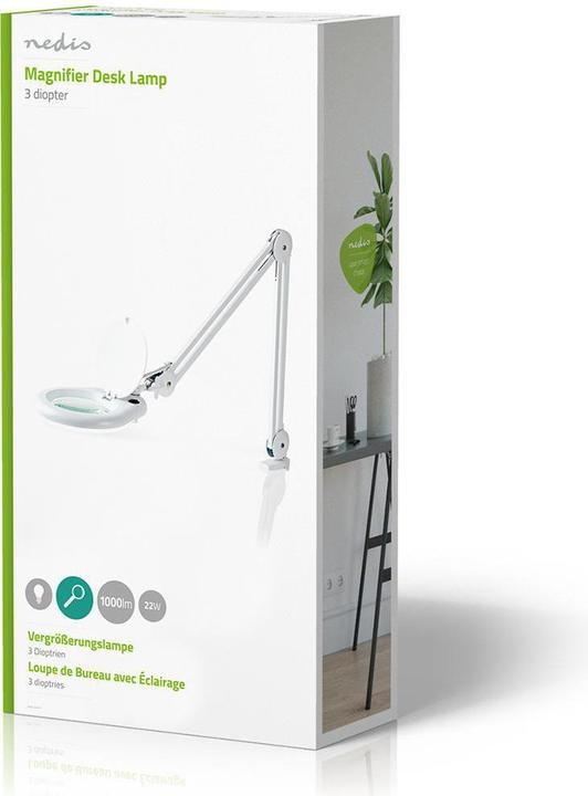 Image du produit Nedis Lampe loupe | Puissance de la lentille : 3 dioptries | 22 W | 1000 lm | Blanc