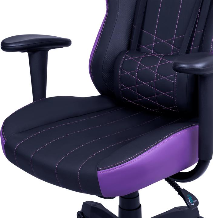 Actual product image Cooler Master Master CMI-GCE1-PR CMI-GCE1-PR gaming chair, Purple, black