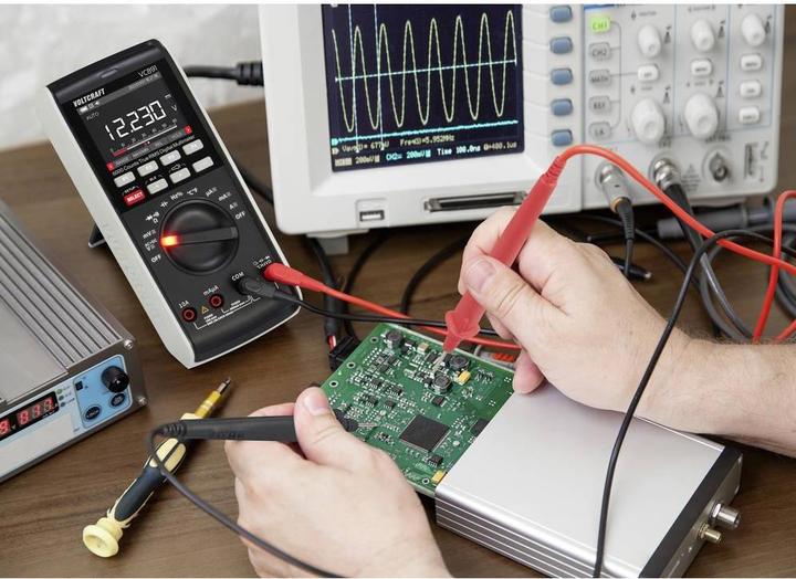 Produktbild Voltcraft VC891 Hand-Multimeter kalibriert (ISO) digital Datenlogger CAT III 100 (CAT III 1000V, CAT IV 600V)
