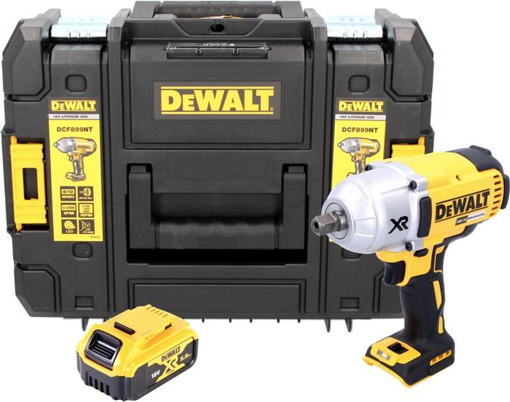 Produktbild DeWalt DCF 899 NT Akku Schlagschrauber 18V 1/2" 950Nm Brushless Kugelrastung + 1x Akku 5,0Ah + TSTAK (Akkubetrieb)