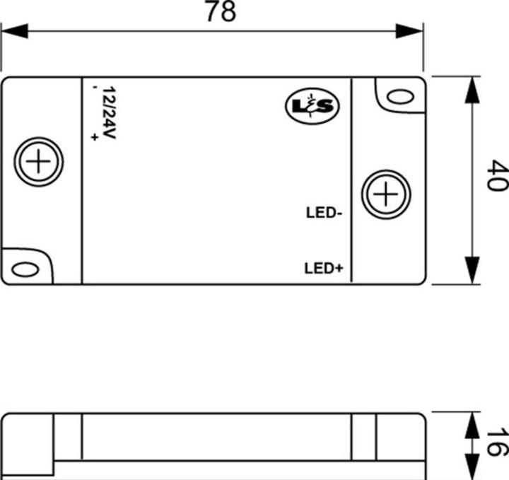 Produktbild L&S LED Funkempfänger für Dimmfunktion 12 / 24 V
