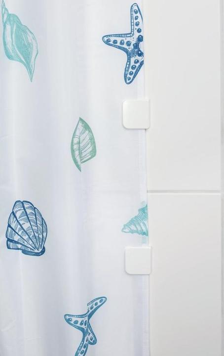 Actual product image Diaqua Shower curtain clips white