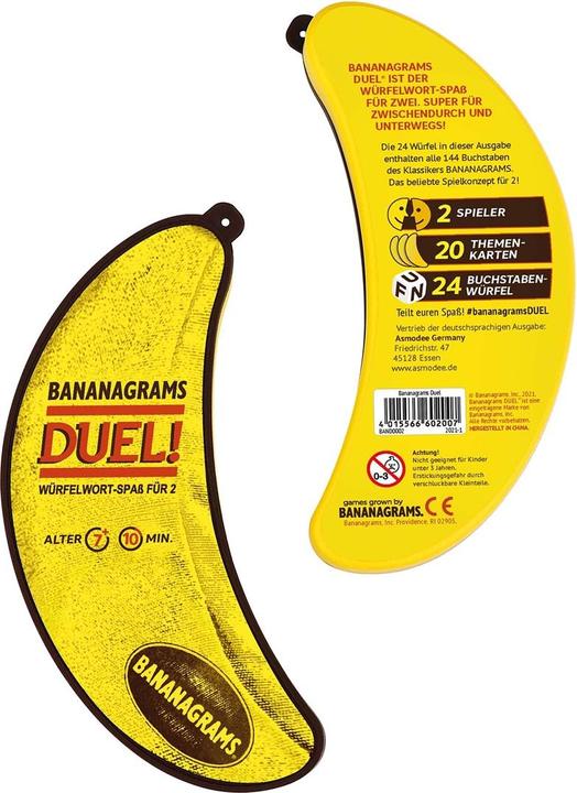 Actual product image Asmodée Bananagrams Duel (German, French, Italian, English)
