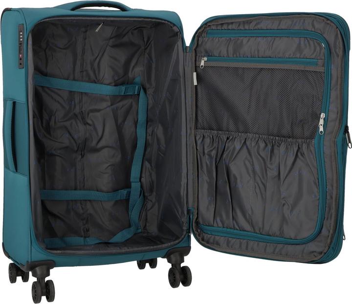 Immagine prodotto D&N Travel Line 9504 Carrello a 4 ruote M 67 cm con piega a espansione (67 l, M (50 - 90l))